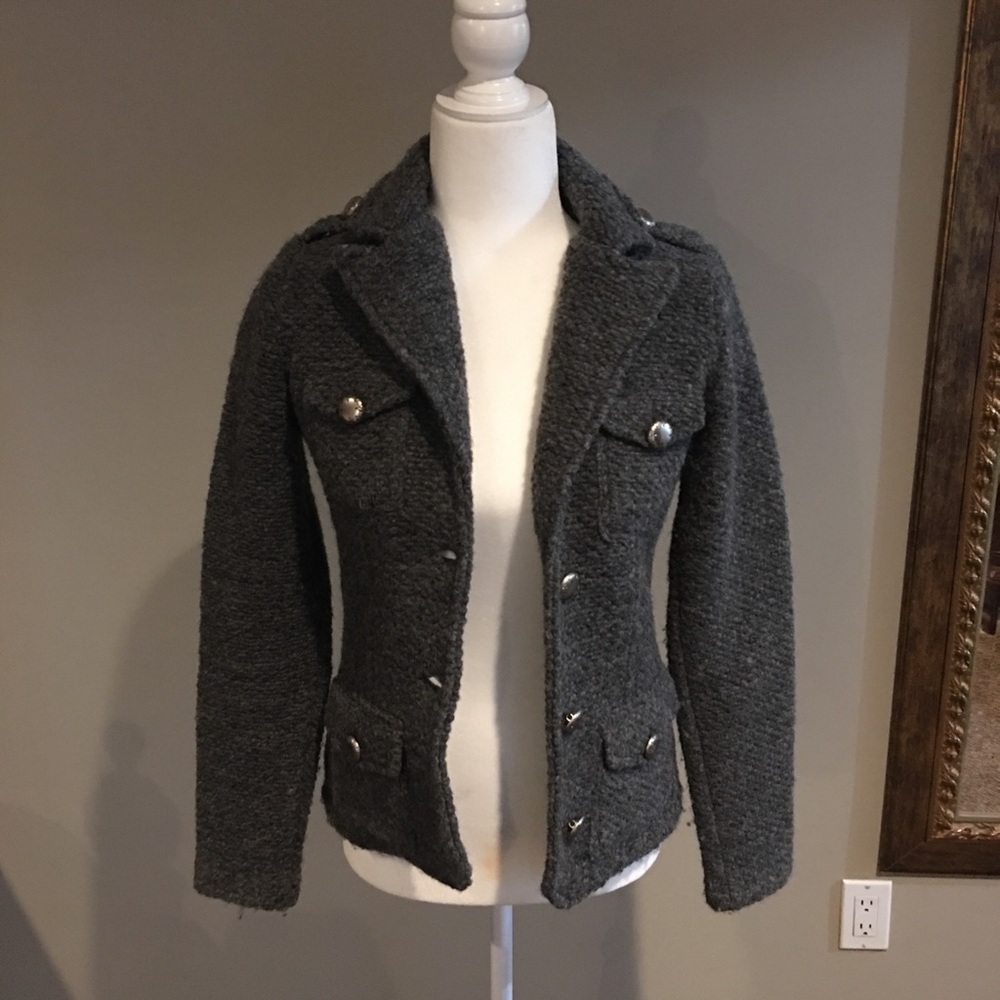Grey Wool Jacket / Sweater